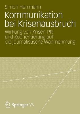 Book cover for Kommunikation bei Krisenausbruch