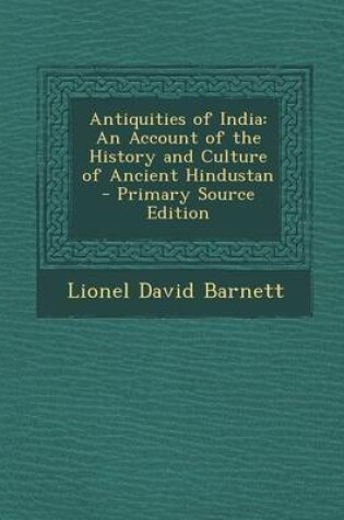 Cover of Antiquities of India