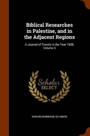 Cover of Biblical Researches in Palestine, and in the Adjacent Regions