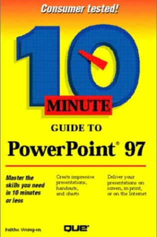 Cover of 10 Minute Guide to PowerPoint 97