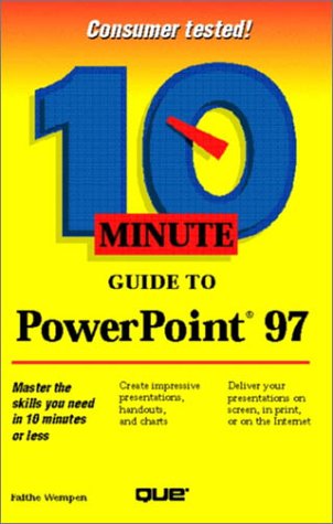 Book cover for 10 Minute Guide to PowerPoint 97