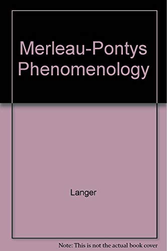 Book cover for Merleau-Pontys Phenomenology