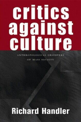 Cover of Critics against Culture