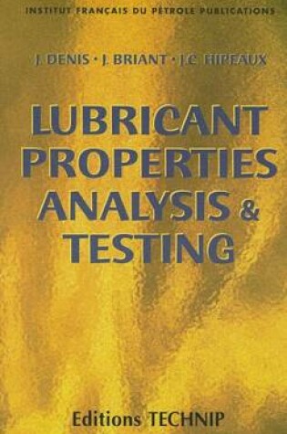 Cover of Lubricant Properties.