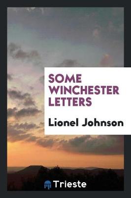 Book cover for Some Winchester Letters