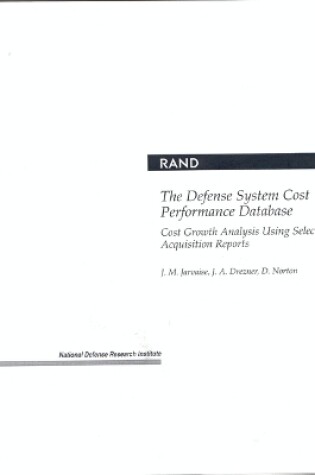 Cover of The Defense System Cost Performance Database