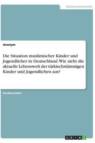 Cover of Die Situation muslimischer Kinder und Jugendlicher in Deutschland. Wie sieht die aktuelle Lebenswelt der t�rkischst�mmigen Kinder und Jugendlichen aus?