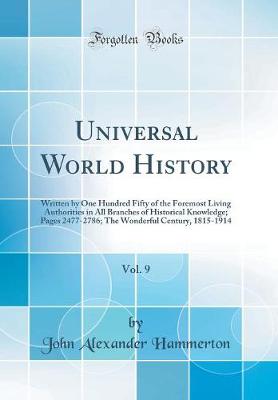 Book cover for Universal World History, Vol. 9