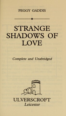 Book cover for Strange Shadows of Love