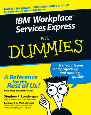 Book cover for IBM Workplace Services Express For Dummies