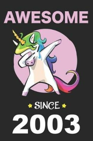 Cover of Dabbing Unicorn Awesome Since 2003
