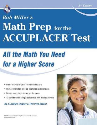 Book cover for Bob Miller's Math Prep for the Accuplacer