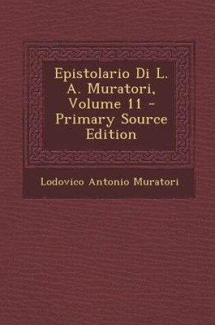 Cover of Epistolario Di L. A. Muratori, Volume 11