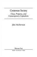 Book cover for Corporate Society