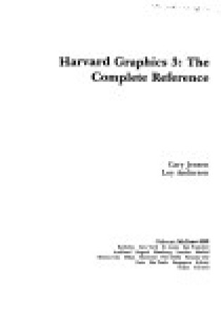 Cover of Harvard Graphics 3