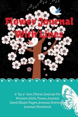 Cover of Flower Journal With Lines