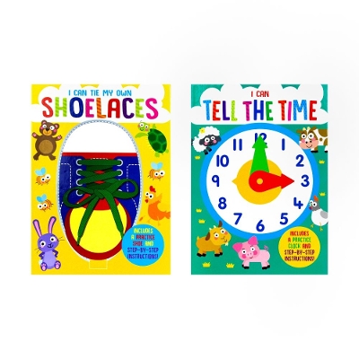 Cover of I Can Tie My Own Shoelaces & I Can Tell The Time 2 Books Collection Set(included Practice Shoe & Practice clock and Step By Step Instructions!)
