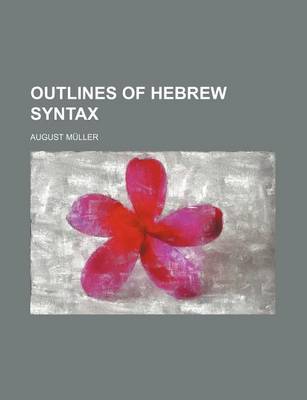 Book cover for Outlines of Hebrew Syntax