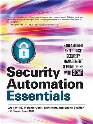 Book cover for Security Automation Essentials: Streamlined Enterprise Security Management & Monitoring with Scap