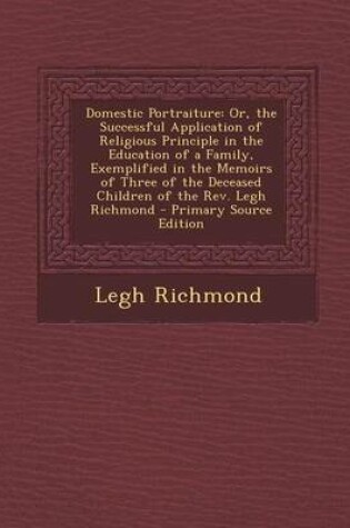 Cover of Domestic Portraiture