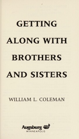 Cover of Getting Along with Brothers and Sisters