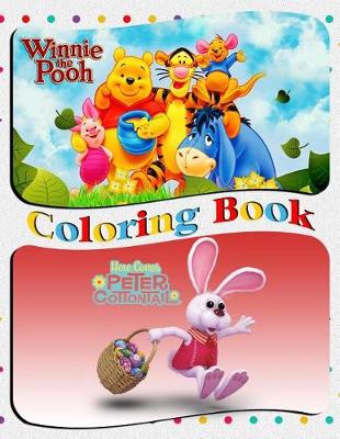 Book cover for Winnie the Pooh & Peter Cottontail Coloring Book