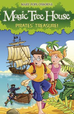Book cover for Magic Tree House 4: Pirates' Treasure!