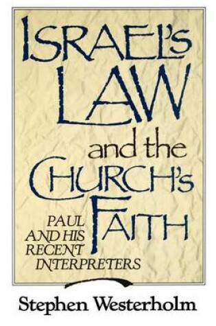 Cover of Israel's Law and the Church's Faith