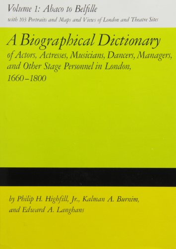 Book cover for A Biographical Dictionary of Actors, Volume 1, Abaco to Belfille