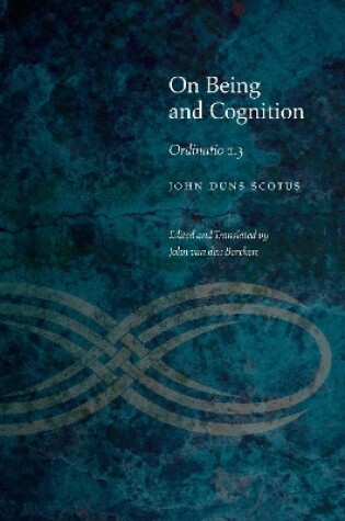 Cover of On Being and Cognition