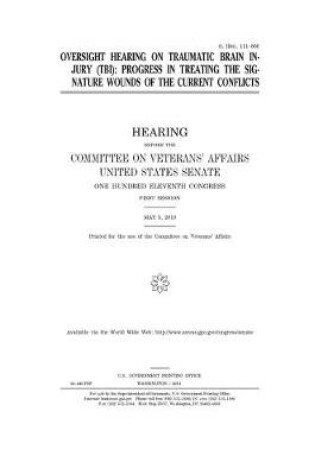 Cover of Oversight hearing on traumatic brain injury (TBI)