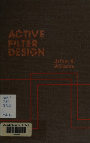 Book cover for Active Filter Design