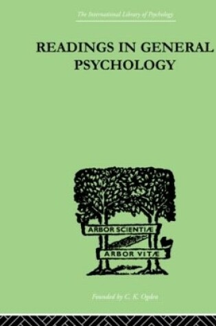 Cover of Readings In General Psychology