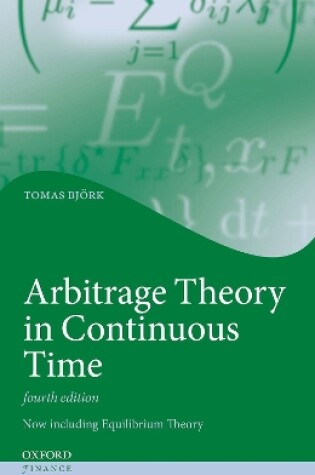 Cover of Arbitrage Theory in Continuous Time