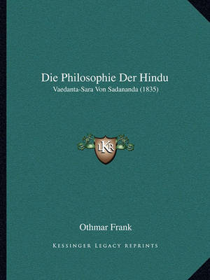 Book cover for Die Philosophie Der Hindu