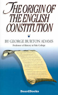 Book cover for The Origin of the English Constitution