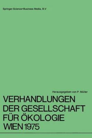 Cover of Verhandlungen der Gesellschaft für Ökologie Wien 1975