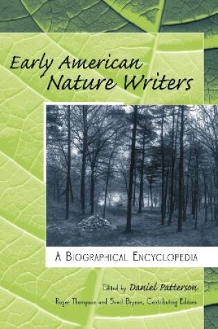 Cover of Early American Nature Writers