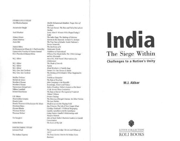 Book cover for India