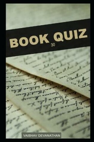Cover of Book Quiz - 30