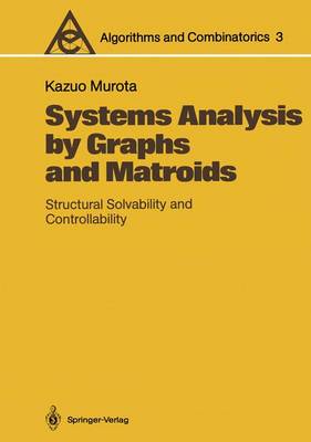 Cover of Systems Analysis by Graphs and Matroids