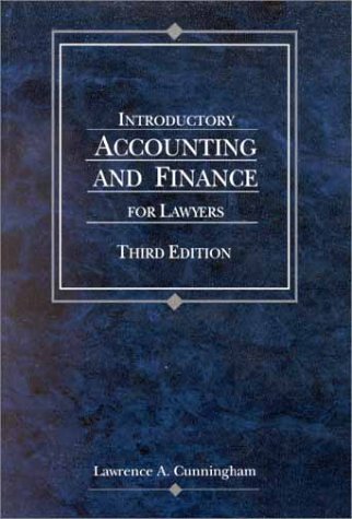 Book cover for Introductory Accounting, Finance and Accounting for Lawyers