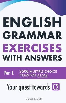 Book cover for English Grammar Exercises with answers Part 1