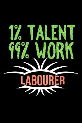 Book cover for 1%talent 99%work labourer