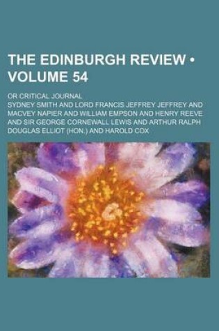 Cover of The Edinburgh Review (Volume 54); Or Critical Journal