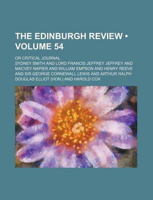 Book cover for The Edinburgh Review (Volume 54); Or Critical Journal