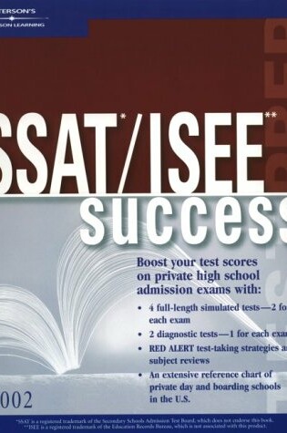 Cover of Ssat/Isee Success 2002