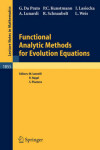 Book cover for Functional Analytic Methods for Evolution Equations