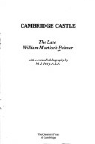 Cover of Cambridge Castle