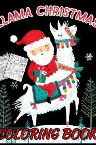 Cover of Llama Christmas Coloring Book